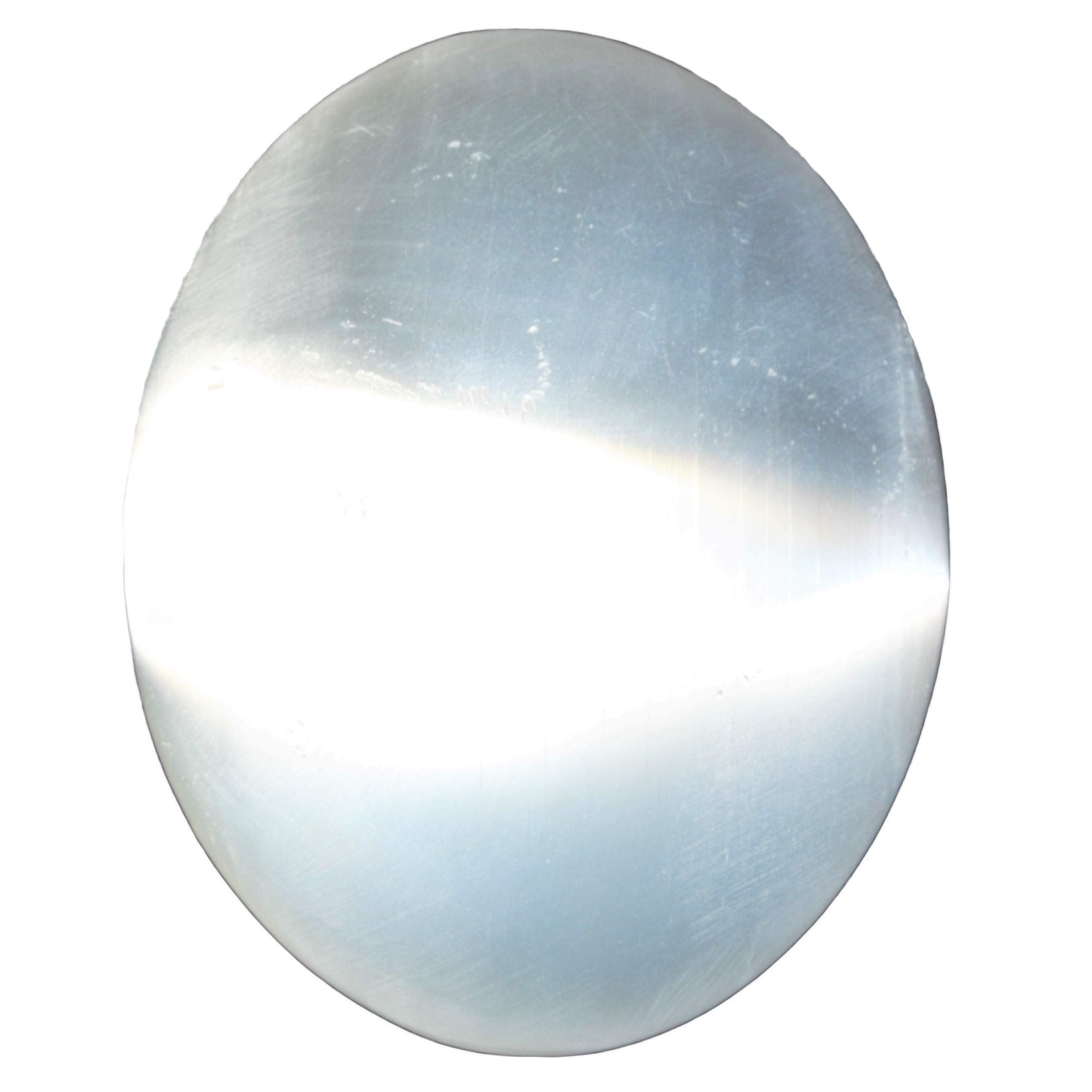 Zenergy Gems Charged Hand-Carved 3 Natural Moroccan Selenite Pocket Palm/Worry Stone + Selenite Heart Charging Crystal [Included