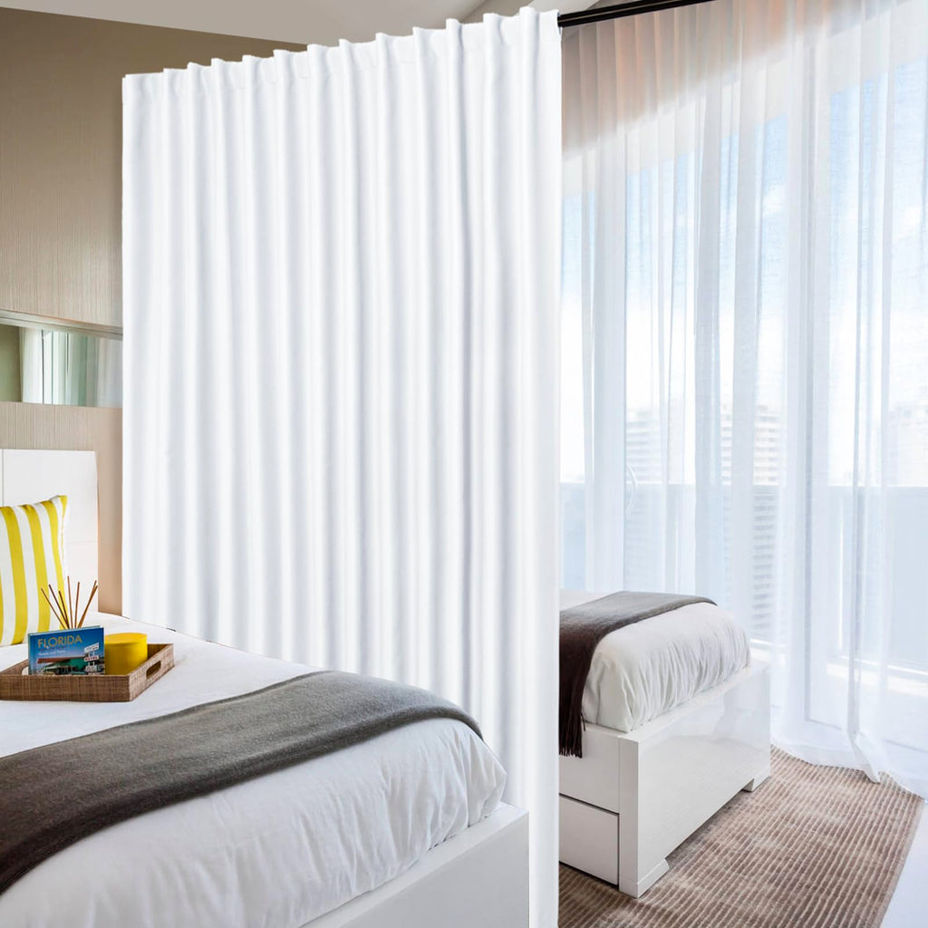 Dwcn Privacy Room Divider Curtain - Patio Sliding Door Curtains, Extra Wide Thermal Curtains With Back Tab & Rod Pocket For Livi