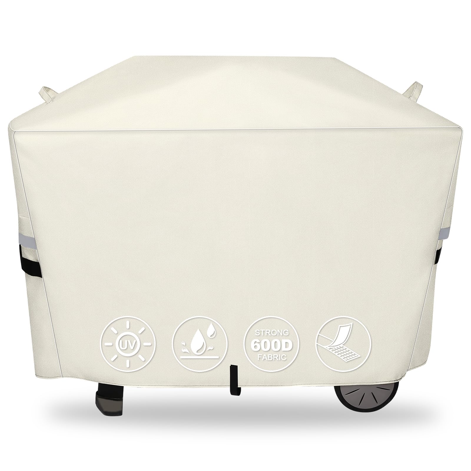 Qulimetal 7112 Grill Cover For Weber Q2000, Q2200, Q2400, Q2000N+, Q2800N+, Q300, Q320, Q3000, Q3200 Gas Grills, 600D Waterproof