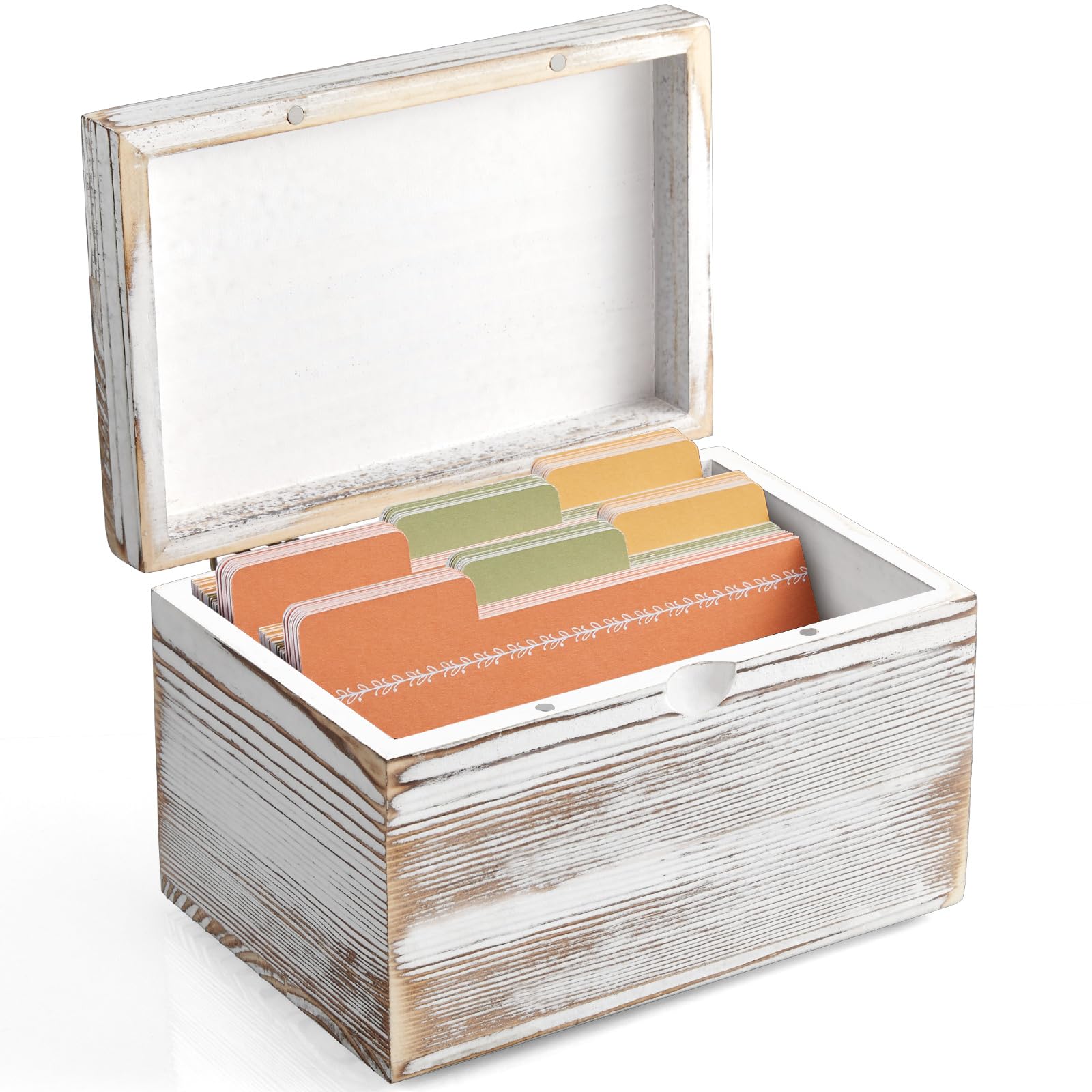 Drastar Index Card Holder, Index Card Organizer 3X5, Index Card Holder With Dividers, Index Card Holder For Desk, Index Card Sto