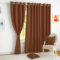 Story@Home 100% True Blackout Door Curtains 7 Feet Set Of 3 | Plain Design | Room Darkening Curtain | Thermal Insulated Curtains