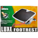 Aidata FR006 Luxe Comfort Footrest (Gray) with 2 Height adjustments and Free Angle adjustments (Gray)