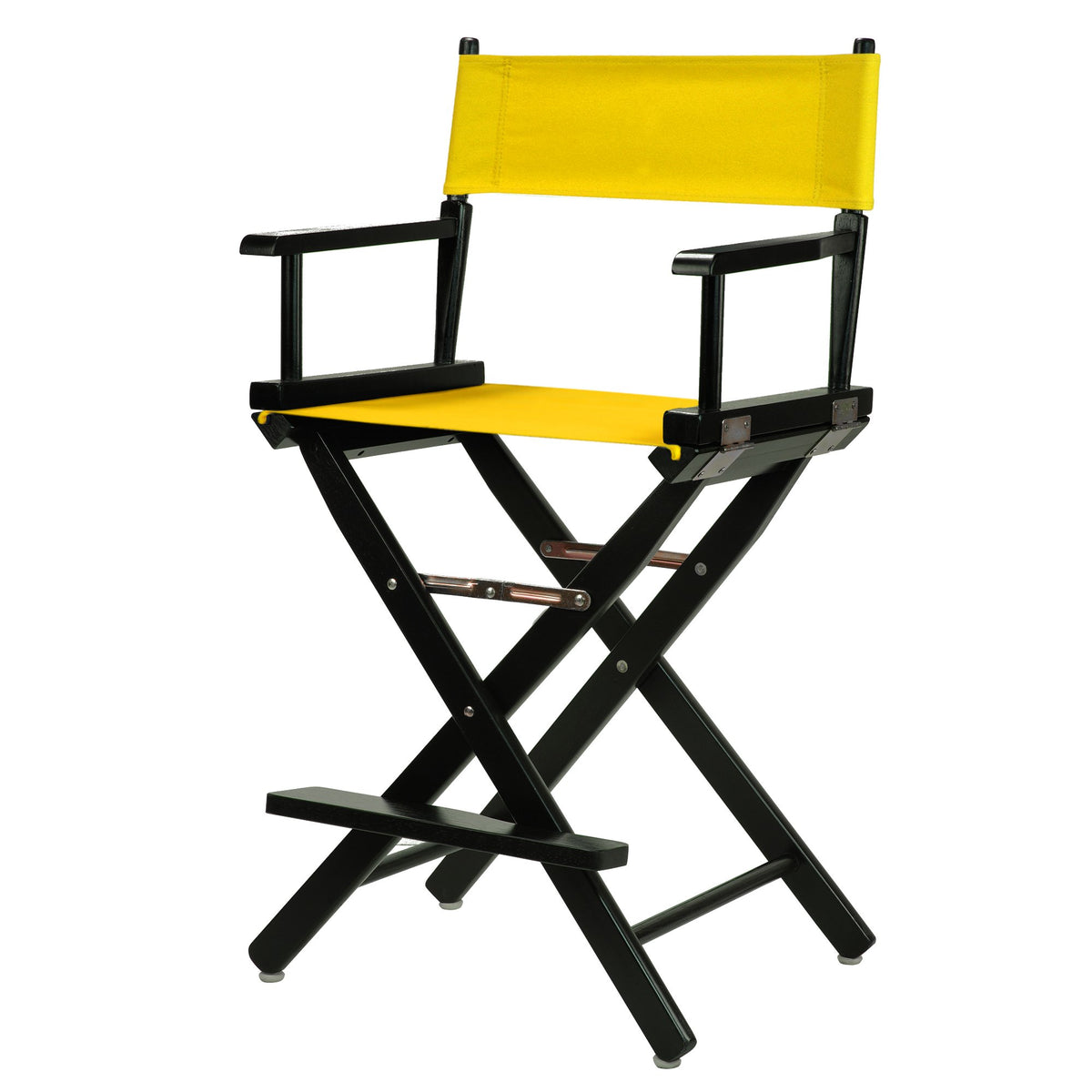 Casual Home 220-02/021-34 Director Chair 24&quot; - Counter Height Blackframe/Gold Canvas