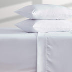 Sleep Zone Extra Deep Pocket Twin Sheets Set For Kids 3 Piece - Super Soft Brushed Microfiber Bedding Sheets Set Fits Deep Mattress Upto 21 Inches (White, Twin)