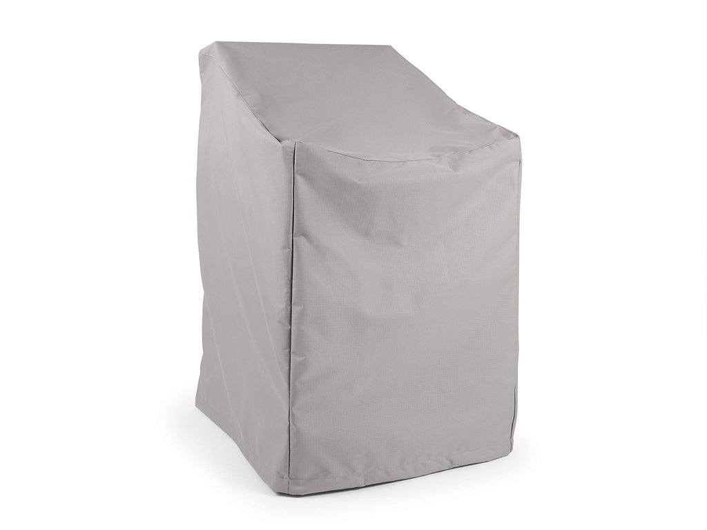 Covermates Bar Chair Covers - Heavy-Duty Polyester, Weather Resistant, Drawcord Hem, Seating And Chair Covers, 26W X 28D X 48H, Ripstop Grey