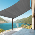 Amagenix Sun Shade Sails Canopy, Dark Gray Rectangle Outdoor Shade Canopy 8' X 10' Uv Block Canopy For Outdoor Patio Garden Back