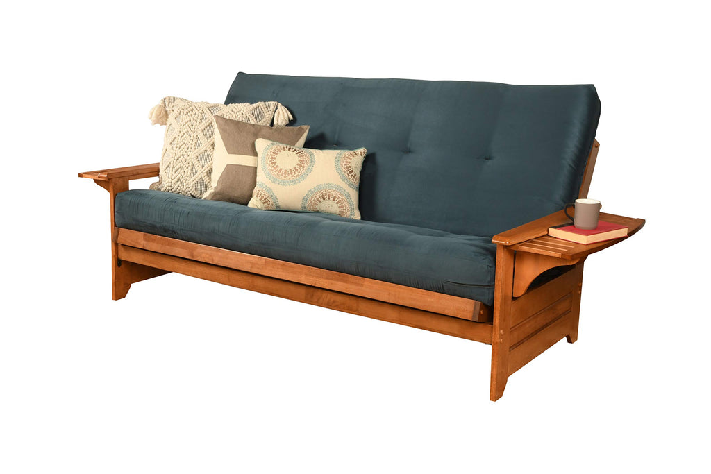 Kodiak Furniture Phoenix Futon, Full Size, Suede Navy