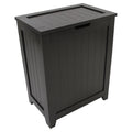 Redmon 18 x 11.25 x 23.25 Contemporary Country Wainscot Style Wooden Clothes Hamper for Bedroom, Bathroom, and Laundry Roo