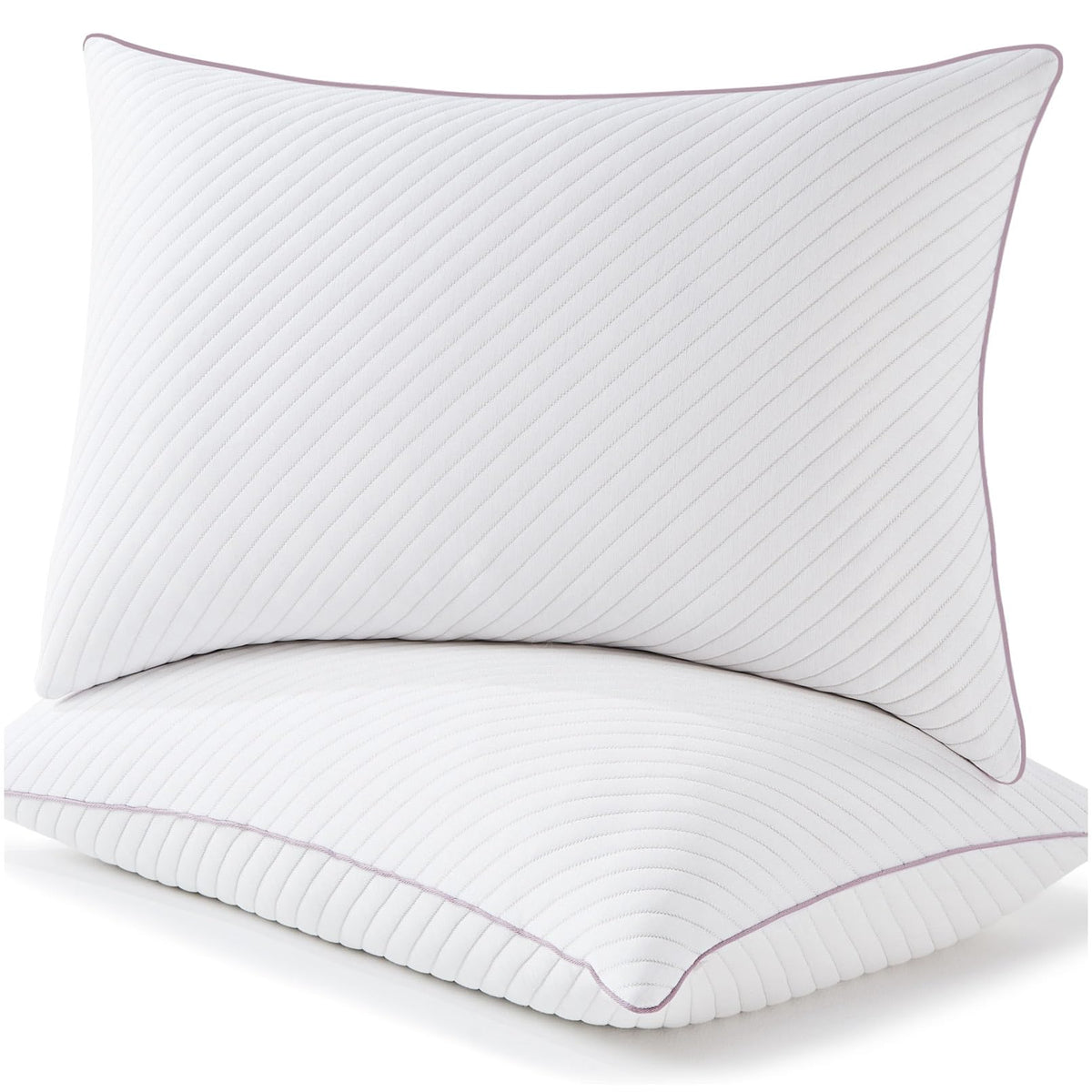 Olaftin Pillows Queen Size Set Of 2 Cooling Shredded Memory Foam Pillows For Bed