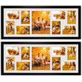WIFTREY 2 Pack 4x6 Picture Frames Collage with 9 Openings, Display Eight 4 x 6 Pictures and One 8x10 Photos for Wall Mounting, B