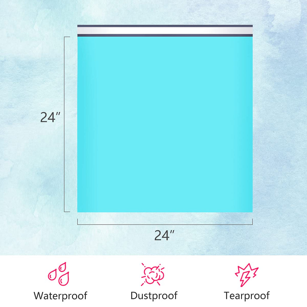 Ucgou Poly Mailers 24X24 Inch Teal 100 Pack Extra Large Shipping Bags Strong Thick Mailing Envelopes Self Seal Adhesive Waterpro