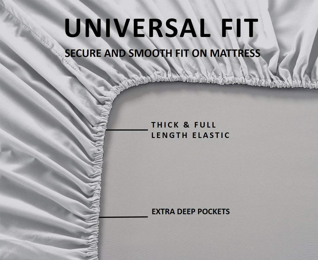 6 Piece Extra Deep Pocket Cal King Size Sheet Set 600 Thread Count Egyptian Cotton Sheets Cal King Size Hotel Luxury Collection