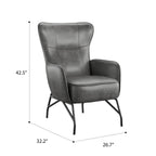 Wallace & Bay Graham Accent Chair, Smokey Gray