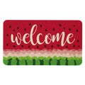 Kuyuayee Summer Watermelon Welcome Doormat 30X17 Inch Watermelon Front Door Mat Indoor Outdoor Entrance Floor Mats Non-Slip Wash