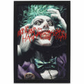 DC Comics Joker Haha Framed Wood Wall Decor - Chilling Joker Wall Art for Man Cave, Teen Room or Movie Room