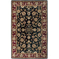 Rizzy Home Alora Decor Sareena 9' X 12' Border Black Burgundy Sage Tan Off White Area Rug