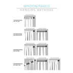 Lush Decor Ivory Ruffled Curtain Panel, 84? x 52?, Textured Shabby Chic Window Treatment for Living Room, Dining Room, Bedroom