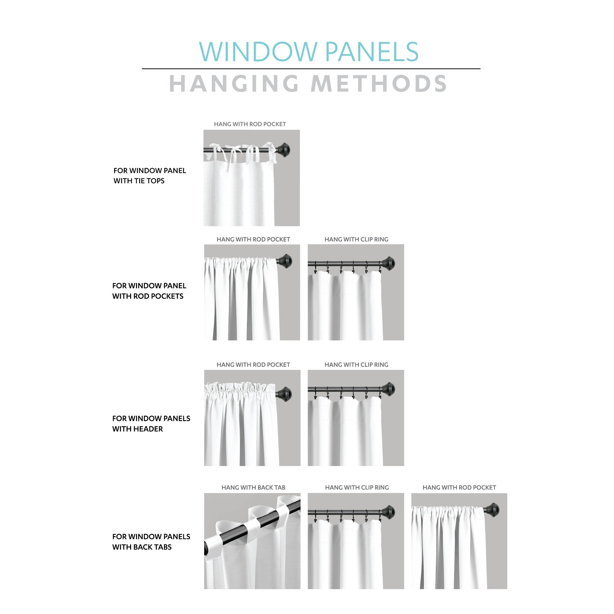 Lush Decor Ivory Ruffled Curtain Panel, 84? x 52?, Textured Shabby Chic Window Treatment for Living Room, Dining Room, Bedroom