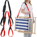 Sanwuta 2 Pcs Adjustable Beach Chair Carry Strap Camping Chair Straps for Shoulder Folding Beaches Backpacking Foldable Bikes (B