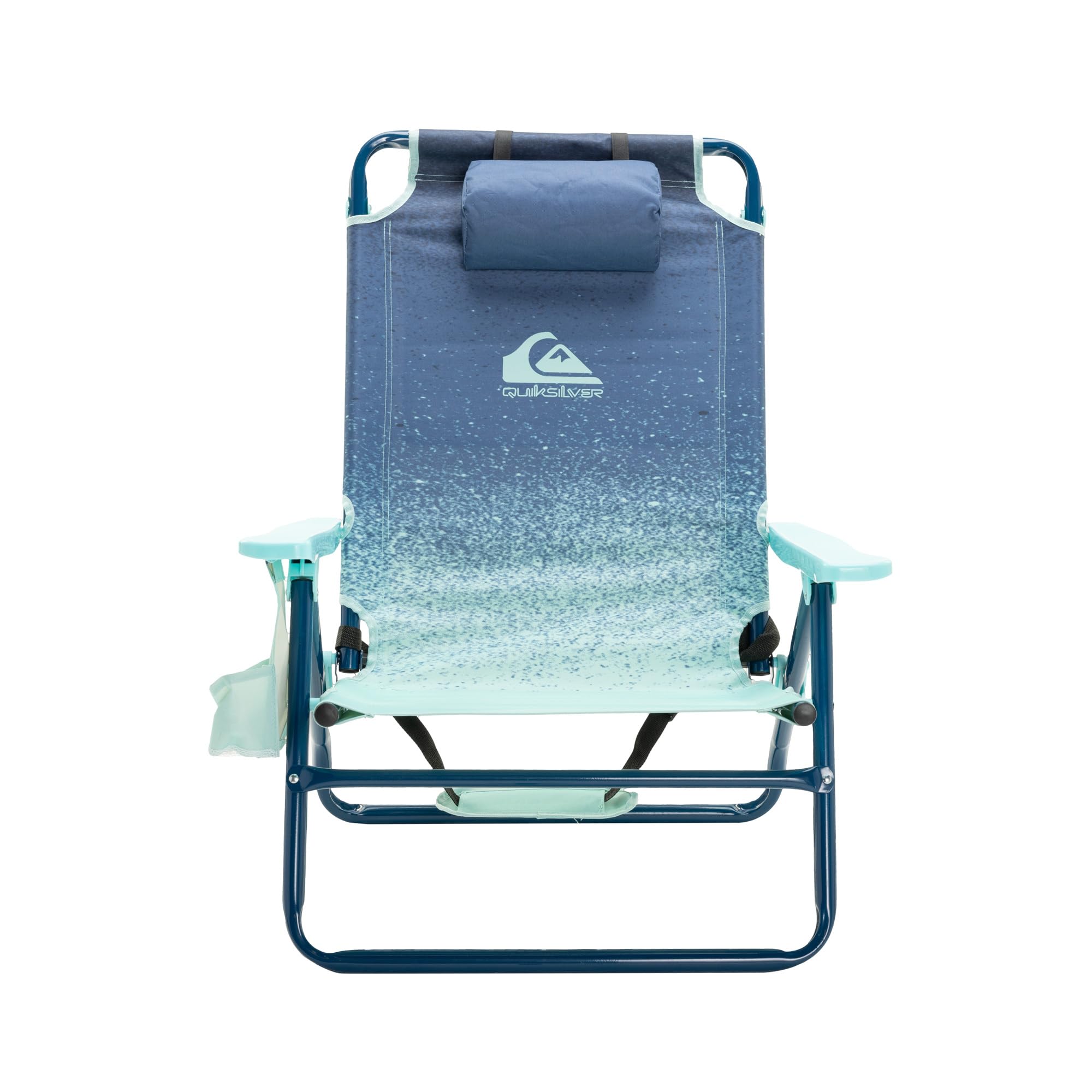 QUIKSILVER Beach Chair - Lightweight Folding Chair with Adjustable Recline and Cup Holder - Portable and Durable Chairs for Beac