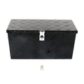 Bigreat 24' Inch Stripes Plated Atv Utv Aluminum Tool Box Truck Bed Toolbox Waterproof Square Storage Organizer With Lock And K