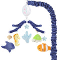 Ocean Animals Baby Crib Mobile - Musical Baby Mobile for Crib with 12 Lullabies for Boys & Girls, Baby Mobile for Bassinet for N
