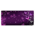 Meffort Inc Extra Large Extended Gaming Desk Mat Non-Slip Rubber Pads Stitched Edges Xxl Xxlg Mouse Pad 35.4 X 15.7 Inch - Flowe