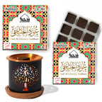 Oud Al Khaleeji Bakhoor Set by Dukhni | 2 x 9 Piece Each & Tree Bakhoor Burner | Arabic Bakhoor Incense | Citrus, Spicy Oud Blen