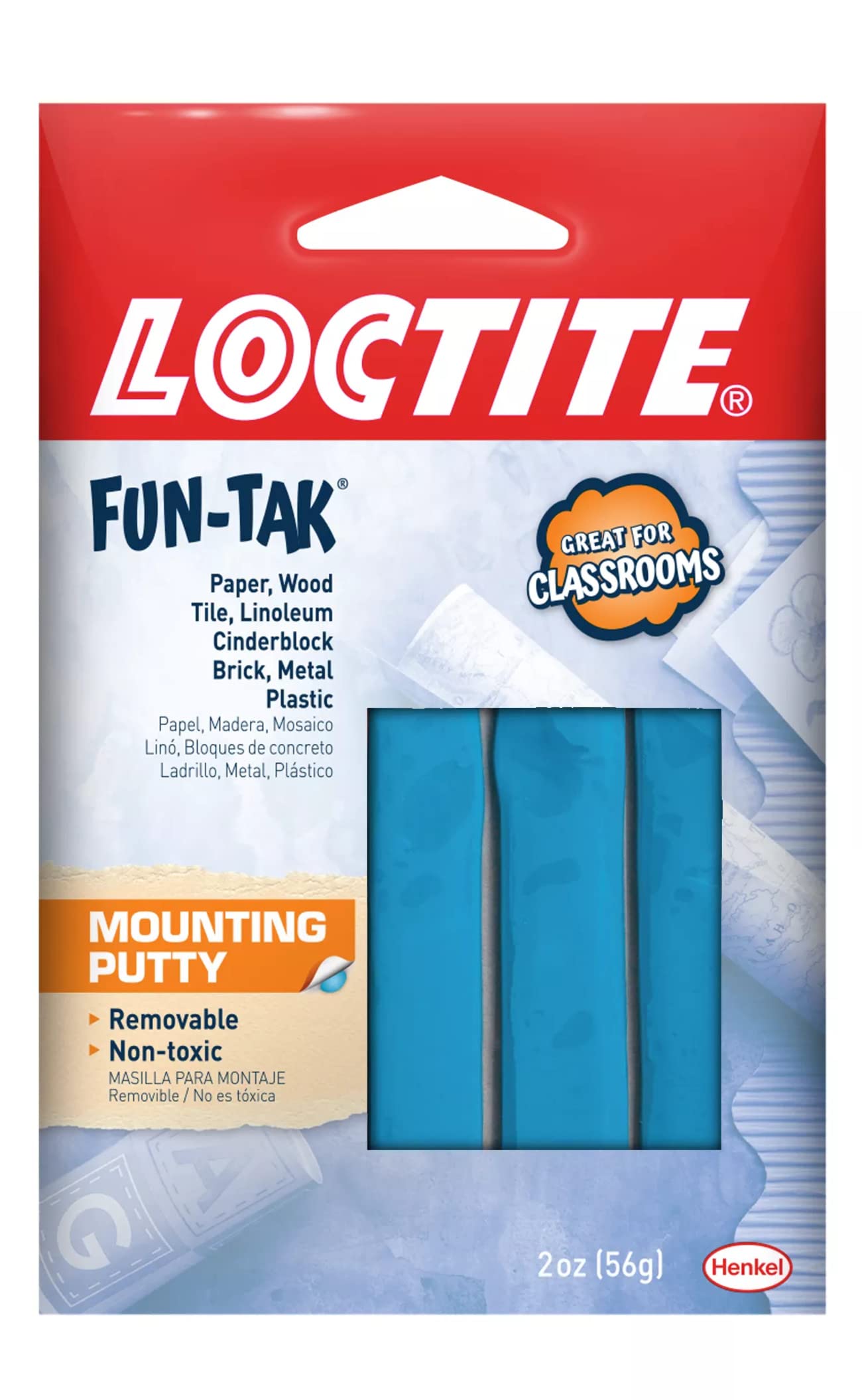 Loctite Fun-Tak Mounting Putty, 2 Oz (Pack Of 12)