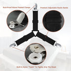 Bozenu Bed Sheet Straps, Upgrade Fitted Bed Sheet Holders For Corners, Non Slip Sheet Clips Black 8Pcs