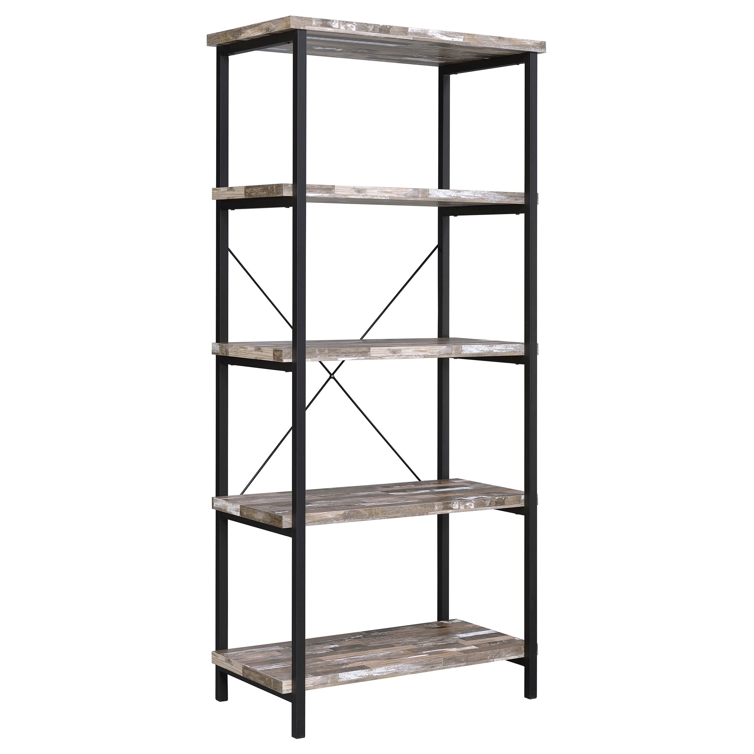 Coaster Furniture Bookcase Salvaged Cabin and Black 801552