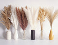 110 Pcs Dried Pampas Grass Bouquet, Boho Table Decor, Bunny Tails Dried Flowers, Brown Pompas, White Pampas Grass For Wedding, H