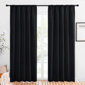 NICETOWN Halloween Black Out Window Curtains - Solid Home Decor Thermal Insulated Blackout Drapes for Bedroom, Privacy Assured P