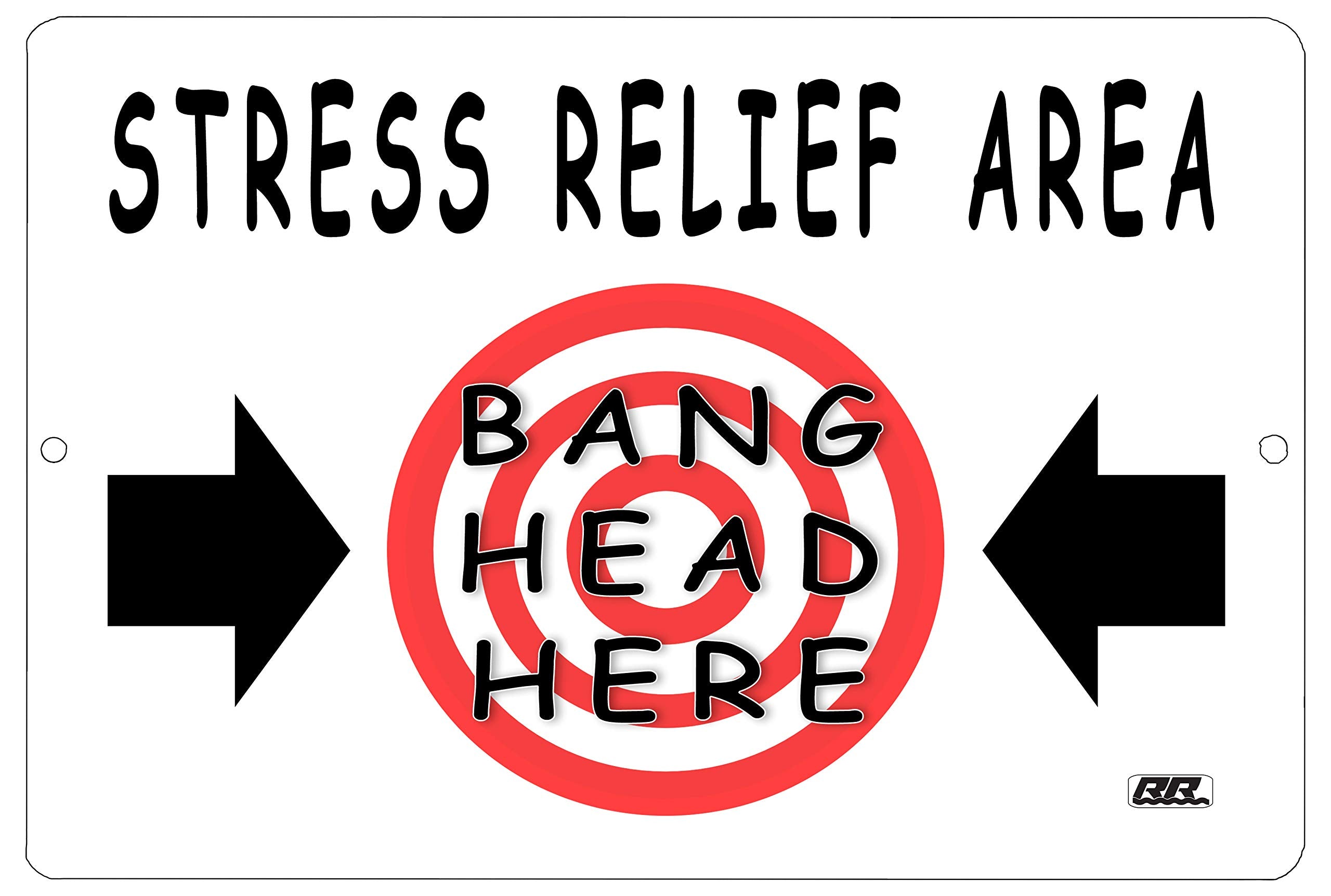 Rogue River Tactical Funny Work Office Retail Metal Tin Sign Wall Decor Bar Boss Employee Coworker Stress Relief Area