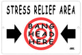 Rogue River Tactical Funny Work Office Retail Metal Tin Sign Wall Decor Bar Boss Employee Coworker Stress Relief Area