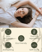 Linenwalas California King Sheets 4Pc Set- Austrian Eucalyptus Silk Tencel Lyocell Bed Sheets - Breathable, Cooling Extra Soft P