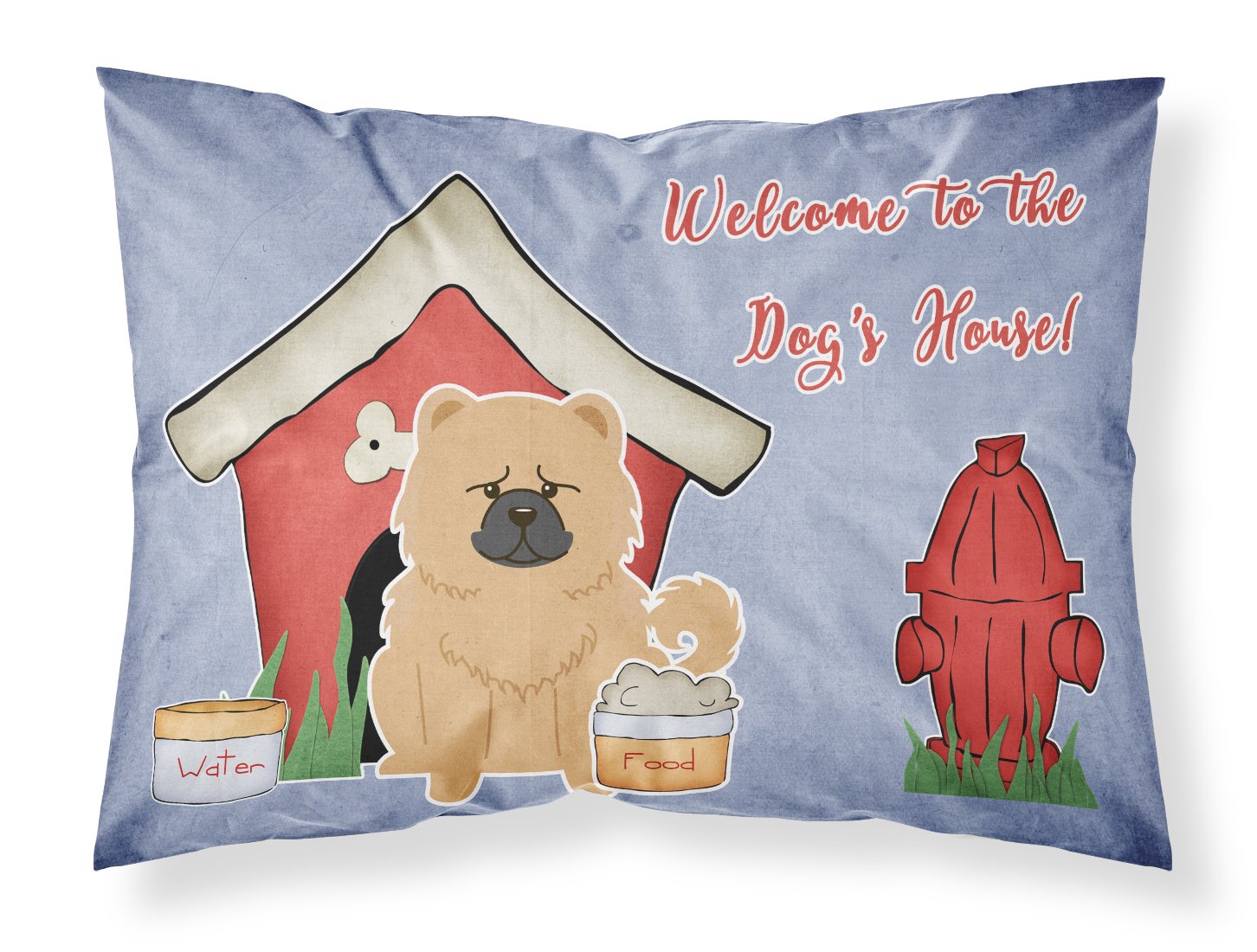 Caroline'S Treasures Bb2898Pillowcase Dog House Collection Chow Chow Cream Fabric Standard Pillowcase Lightweight Super Soft Eas
