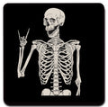 Square Mouse Pad, Premium Mouse Pad, Square Waterproof Mouse Pad, Non-Slip Rubber Base Mouse Pad 9X9 Inches (Skull And Bones)