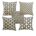 Pinkparrot Pure Cotton Multi Colour Cushion Cover 18X18 Inch Set Of 5 Pc