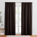 PONY DANCE Blackout Curtains 84 inch Long 2 Panels Burg for Living Room - Window Curtains Home Decoration Polyester Back Tab Lig