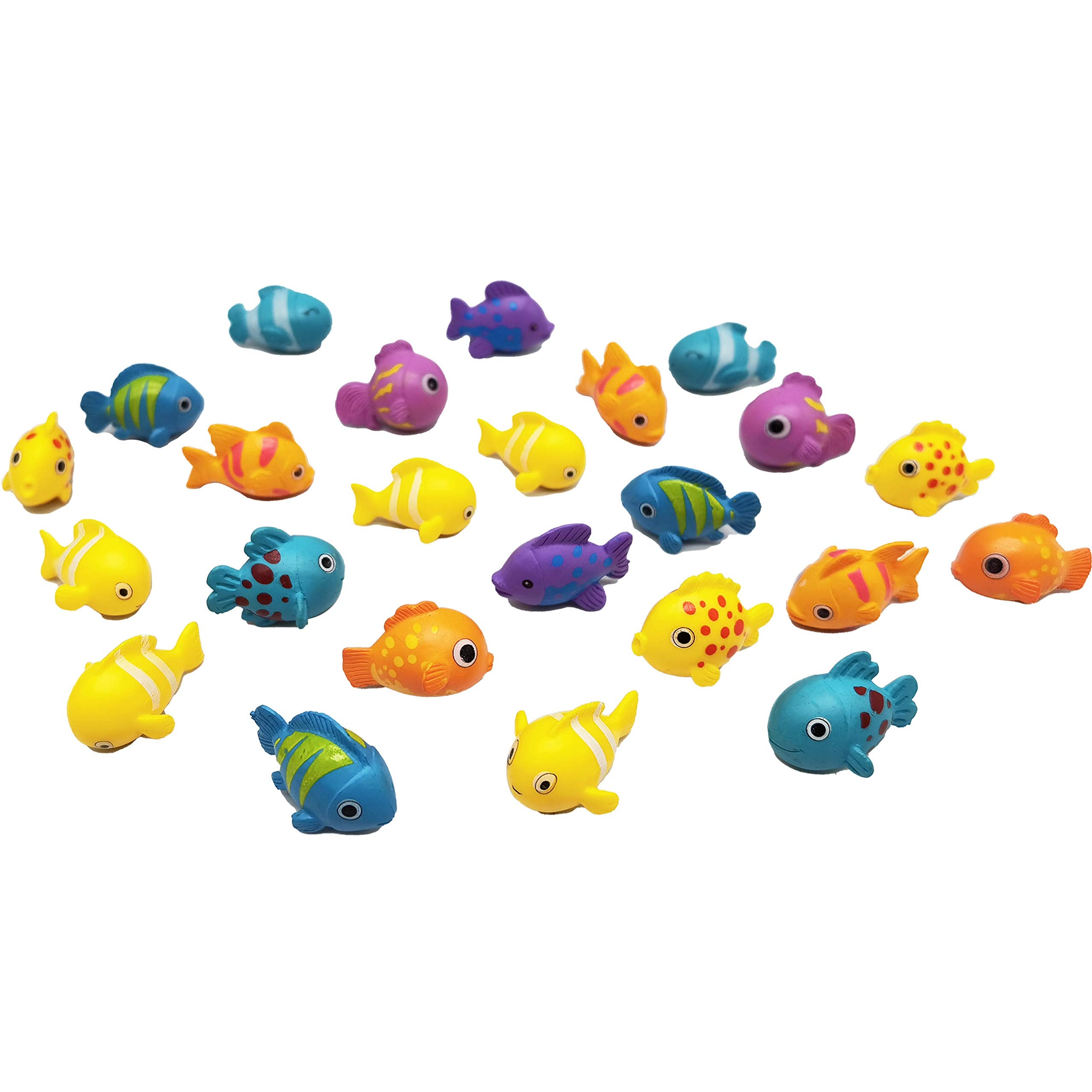 Maomia 20 Pcs Mini Sea Fish Easter Cupcake Toppers, Fairy Garden Fish Miniature Figurines Moss Landscape Diy Terrarium Crafts Or
