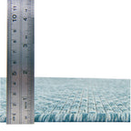 Unique Loom Collection Casual Transitional Solid Heathered Indoor/Outdoor Flatweave Area Rug (2' 7'' X 10' Runner, Aquamarine/Iv