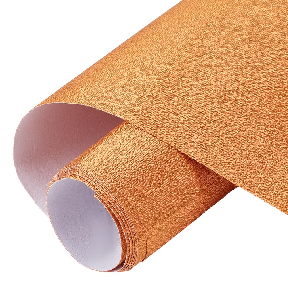Benecreat 47.25X15.75 Inch Gold Book Binding Cloth, Bookcover Fabric Surface With Paper Backed Nylon Fabric For Book Binding Scr