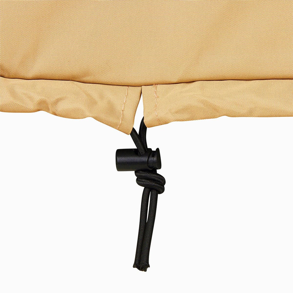 Shine Company Weatherproof Outdoor Rocking Chair Cover, 100% Woven Polyester, Elastic Cord With Toggle, Apricot Crush