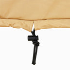 Shine Company Weatherproof Outdoor Rocking Chair Cover, 100% Woven Polyester, Elastic Cord With Toggle, Apricot Crush