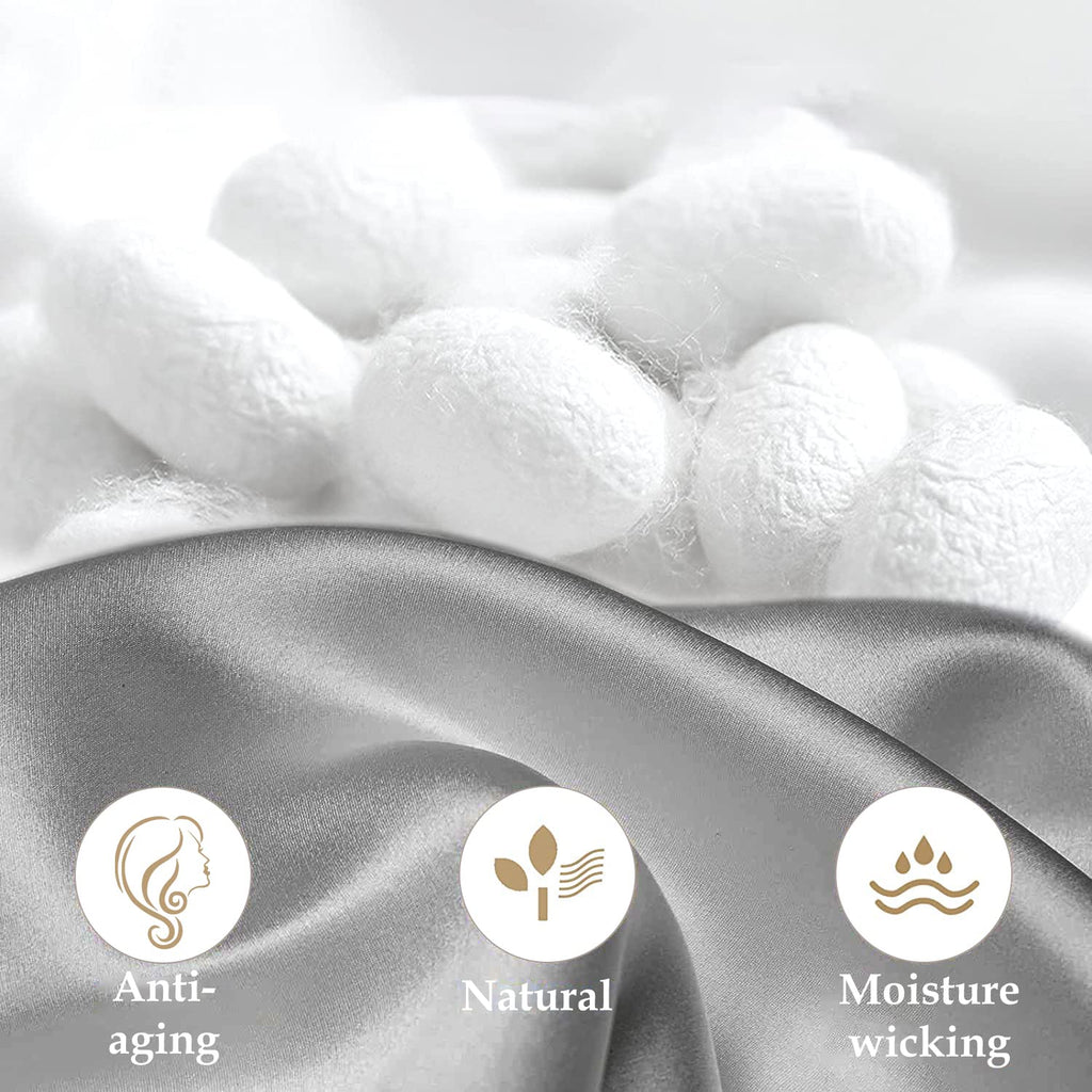 Inssl Silk Pillowcase For Women, Mulberry Silk Pillowcase For Hair And Skin And Stay Comfortable And Breathable During Sleep (St