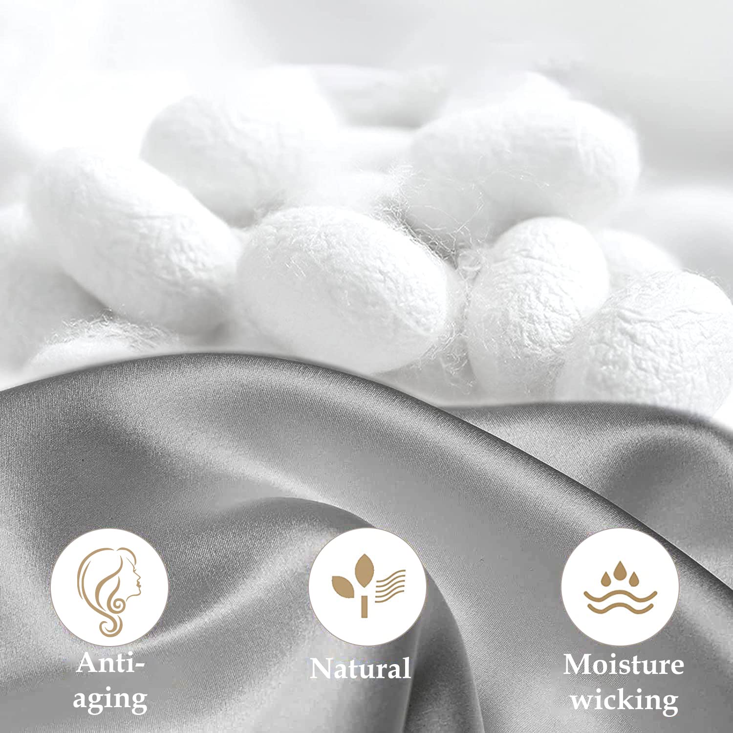 Inssl Silk Pillowcase For Women, Mulberry Silk Pillowcase For Hair And Skin And Stay Comfortable And Breathable During Sleep (St