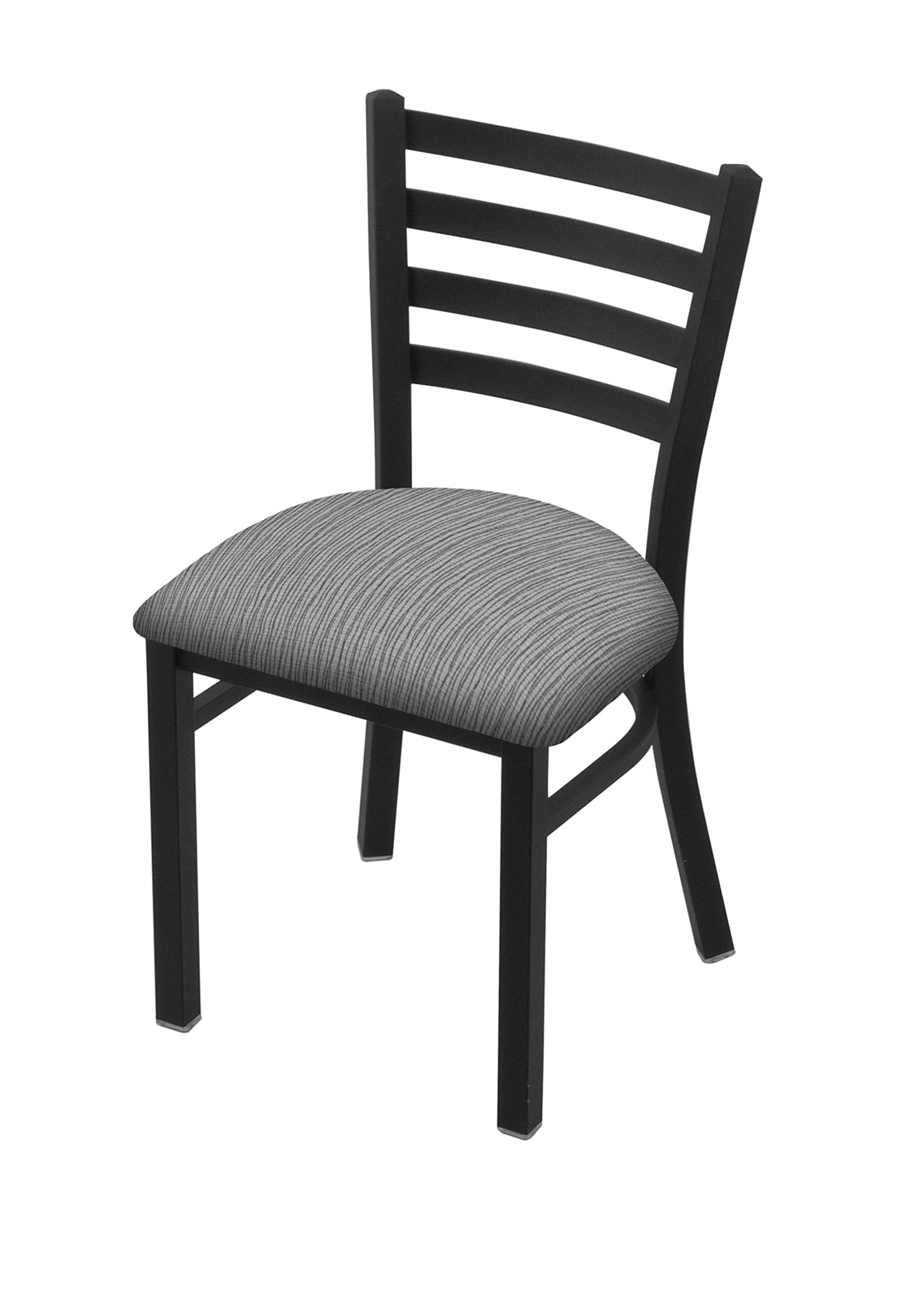 Holland Bar Stool Co. 400 Jackie 18 Chair with Black Wrinkle Finish and Graph Alpine Seat