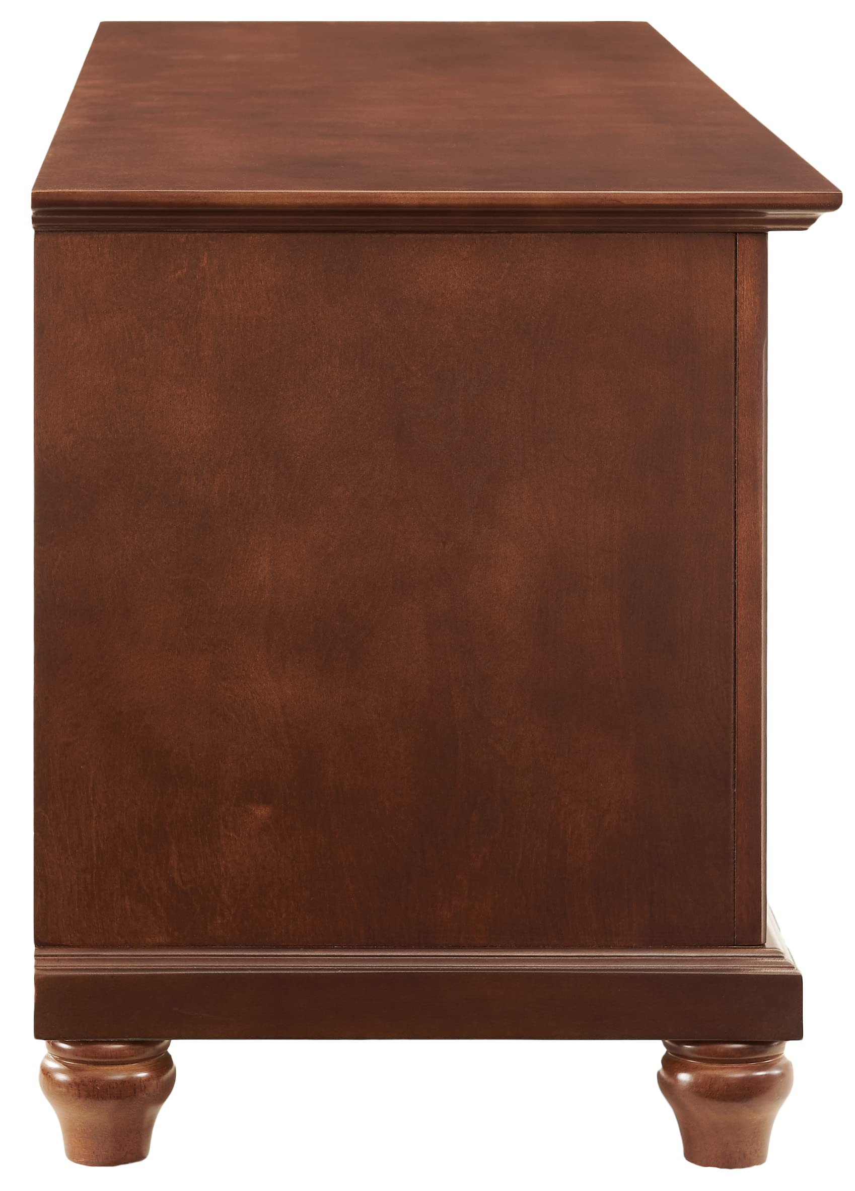 Crosley Furniture Cambridge 60-Inch Low-Profile Stand, Classic Cherry