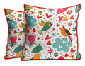 Kesar Enterprises Jute Fabric Printed Decorative Throw/Pillow Covers, Cushion Covers For Living Room, Bed Room, Sofa,Chairs Pack
